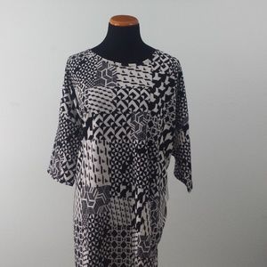 NWT XL LuLaRoe Black Off White Irma Tunic High Low